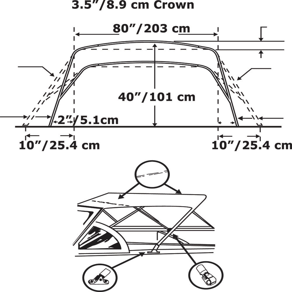 BTK-1 Boat Top Frame Kit