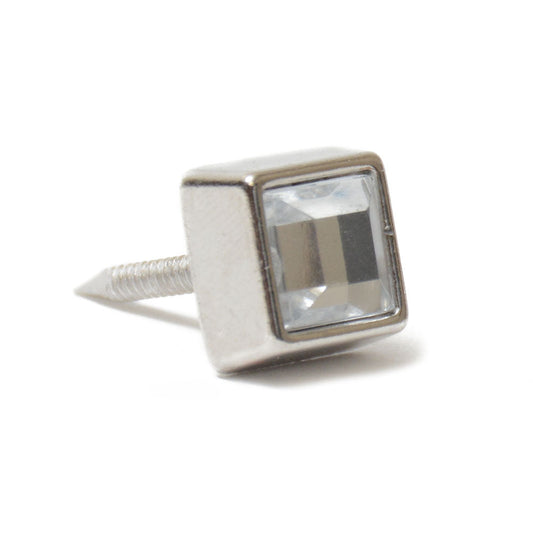 Small Square Jeweled 3/8" Na